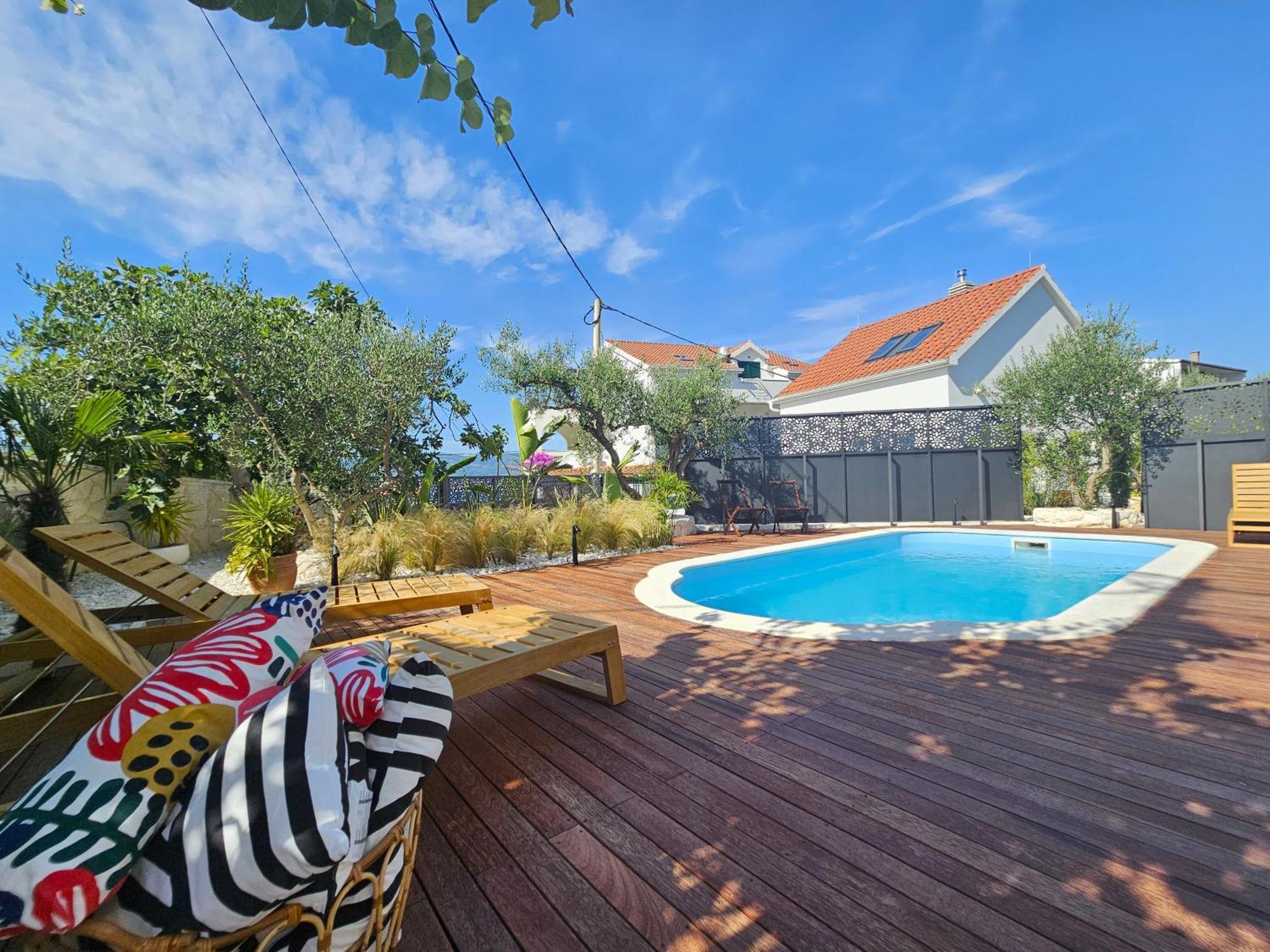 The Three Flowers Pool House Trogir Kültér fotó
